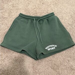 White Fox Boutique Forest Green Athletic Shorts